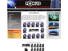 Tablet Screenshot of fokus-art.pl